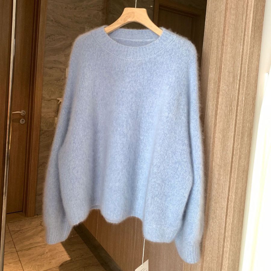 Mohair Thickened Sweater For Women Autumn And Winter Loose